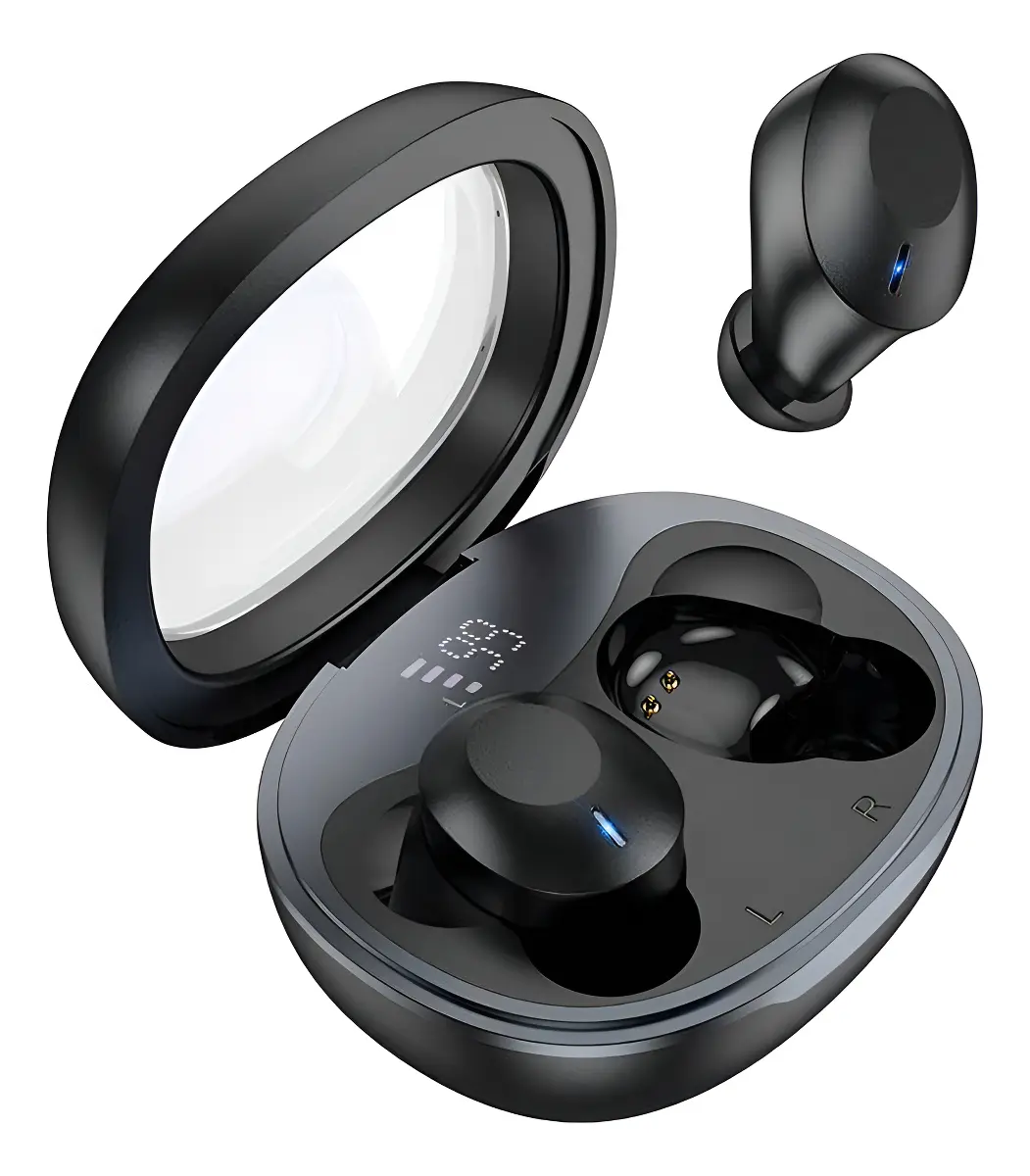 audífonos inalámbricos hoco eq3 tws bluetooth | sonido claro + estuche de carga